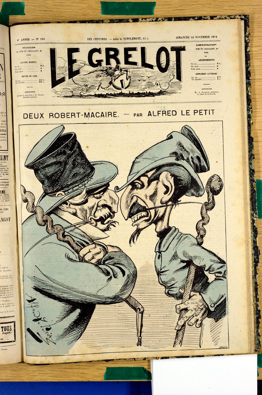 Omslag van Le Grelot, nummer 189, Satirisch in Kleuren door Alfred Le Petit
