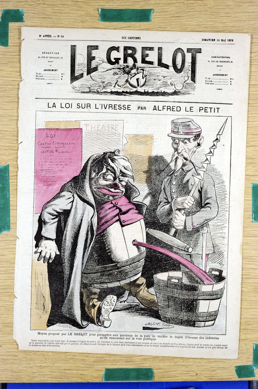 Omslag van Le Grelot, nummer 58, Satirique en Couleurs door Alfred Le Petit