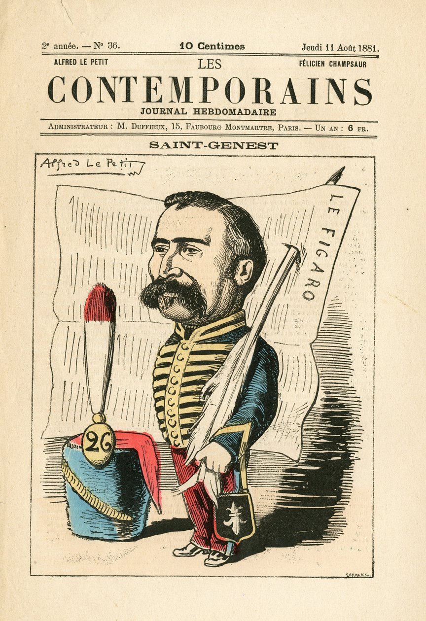 Omslag van Les Contemporains, nummer 36 door Alfred Le Petit