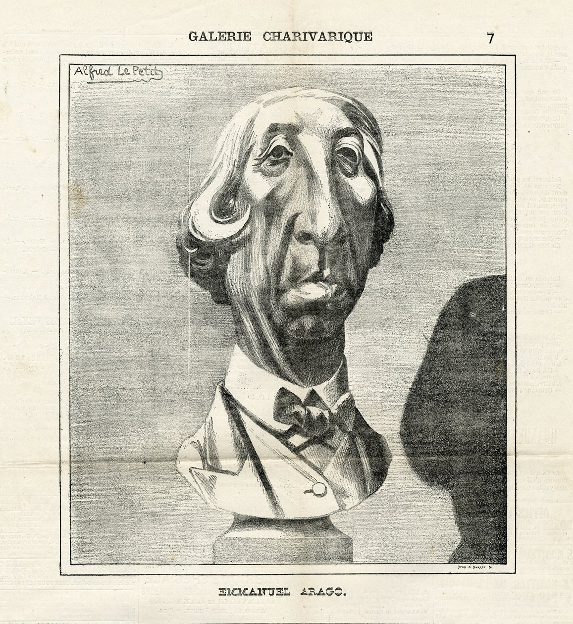 Illustratie van Alfred Le Petit (1841-1909) in Le Charivari door Alfred Le Petit