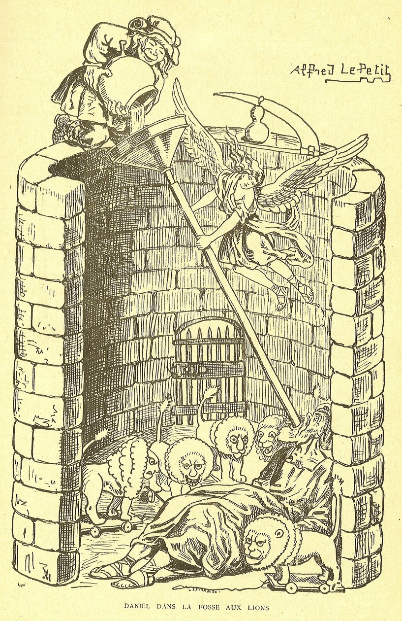Illustratie van Alfred Le Petit (1841-1909) in Gros-Jean en zijn parochie door Alfred Le Petit