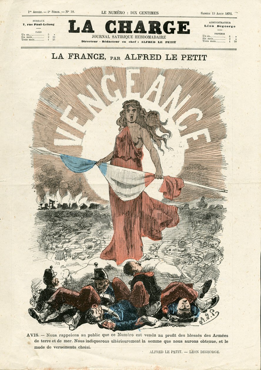 La Charge (1870), nummer 18, Satirisch in Kleuren door Alfred Le Petit