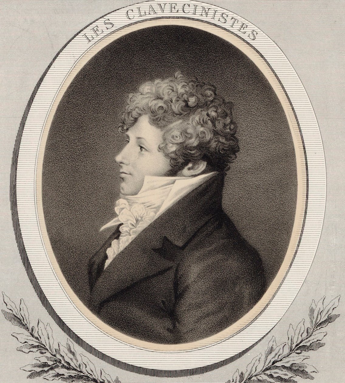 Portret van pianist en componist Daniel Steibelt 1765-1823 door Alfred Lemoine