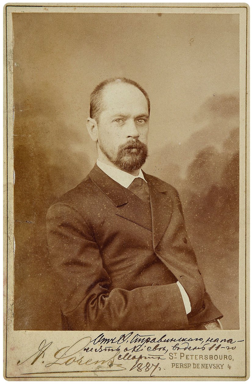 Portret van de bas operazanger Fyodor Ignatievich Stravinsky door Alfred Lorens