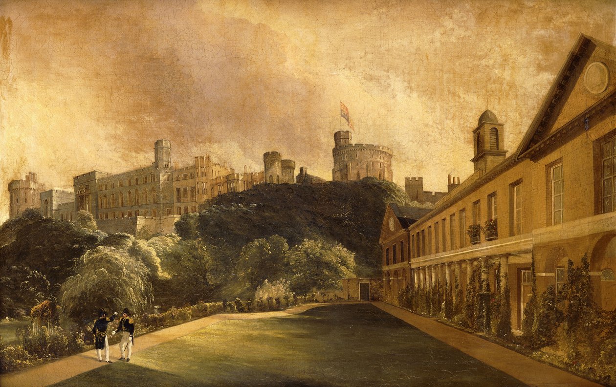 Een uitzicht op Windsor Castle vanaf Traver