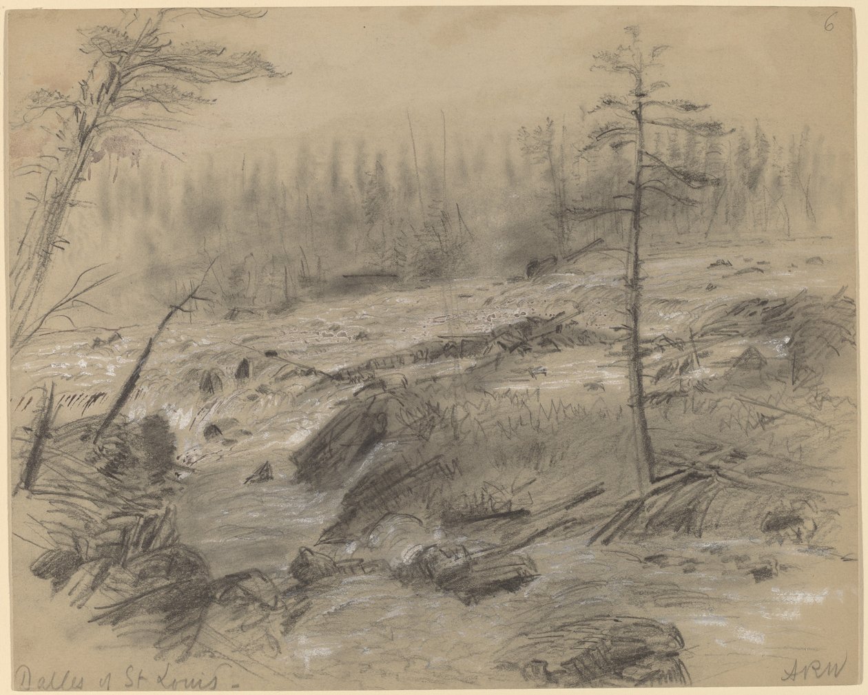 De Dalles van St. Louis door Alfred R. Waud