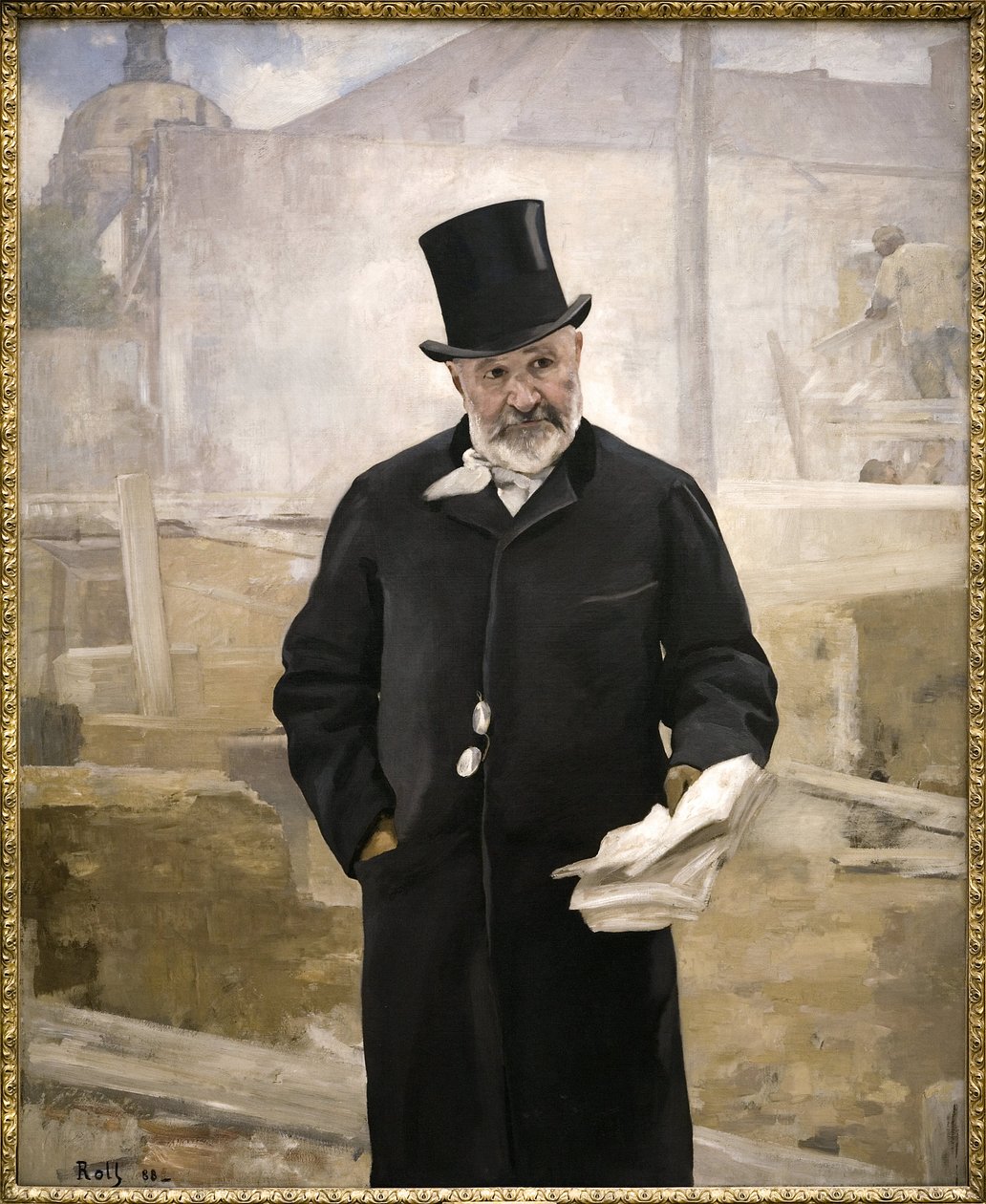 Portret van Jean Charles Adolphe Alphand (1817-1891) door Alfred Roll