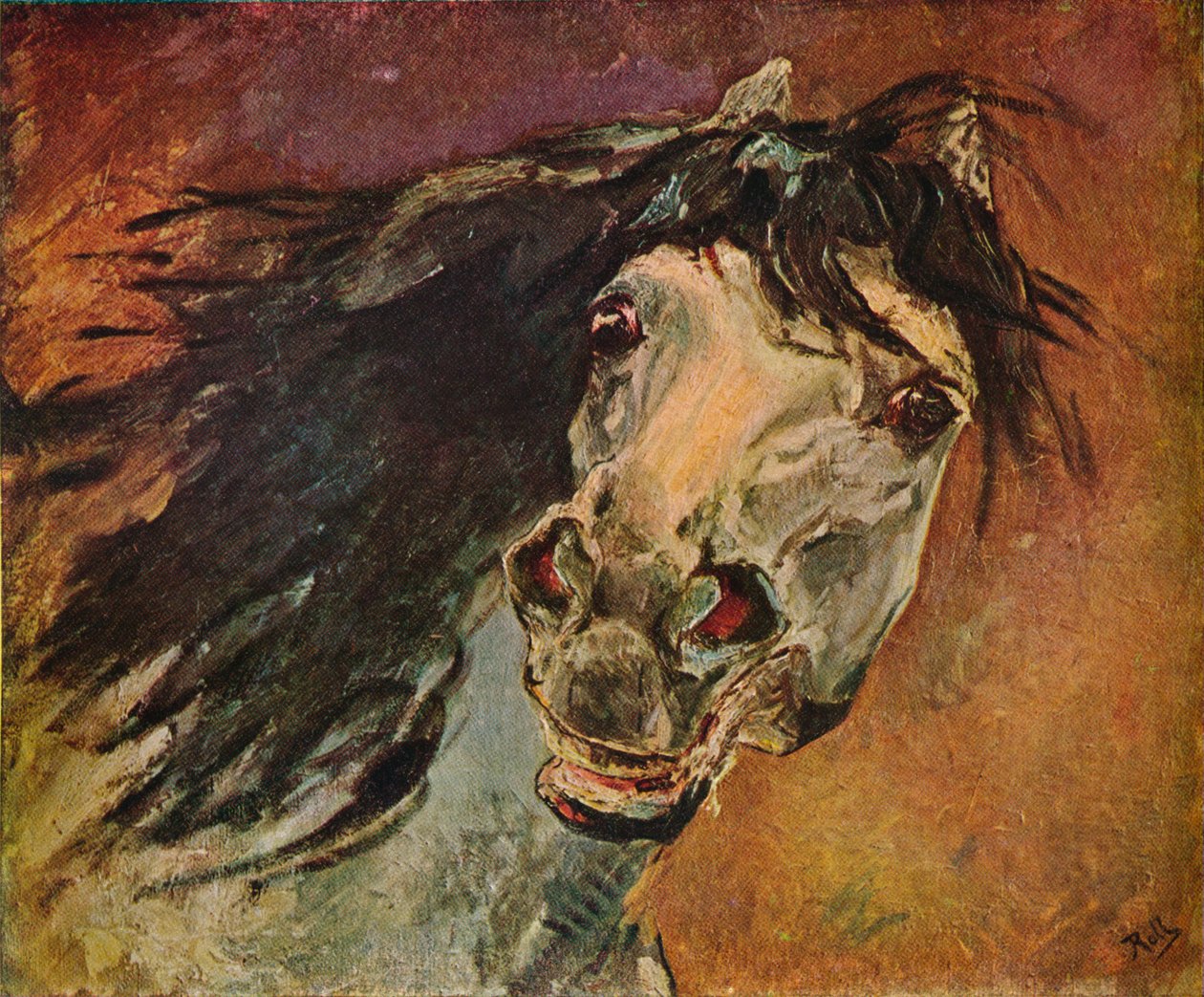 Tete De Cheval Andalou, c1910 door Alfred Roll