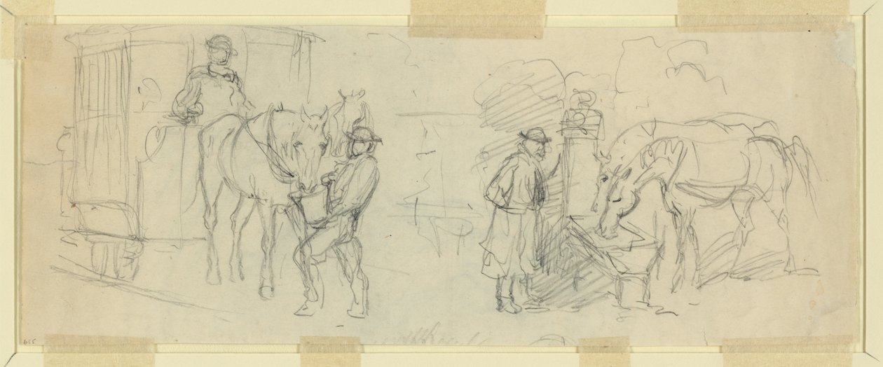 Voederen en rusten van paarden door Alfred Rudolph Waud