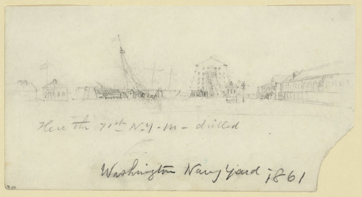 Washington Navy Yard door Alfred Rudolph Waud