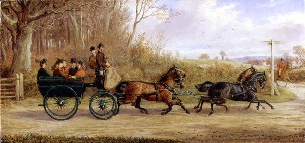Een rem en vier op weg naar een ontmoeting door Alfred Sheldon Williams