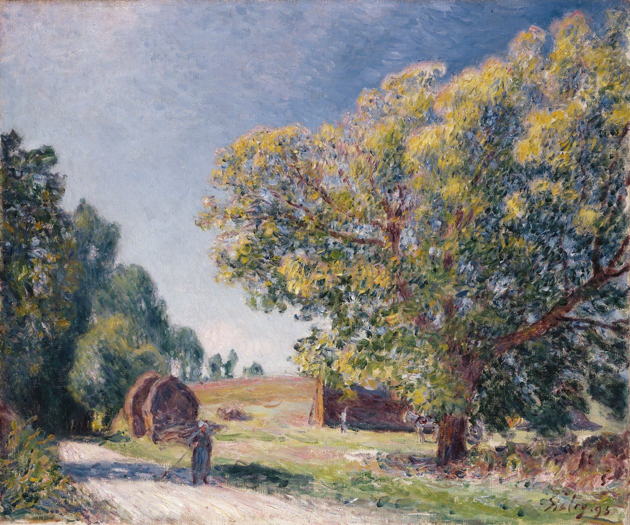 Een Open Plek in een Bos, 1895 door Alfred Sisley