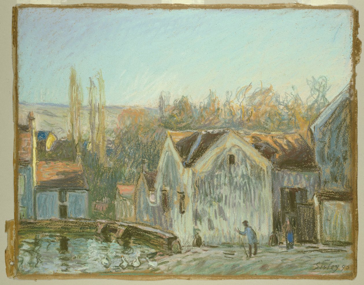 Een Hoek van Moret-sur-Loing door Alfred Sisley