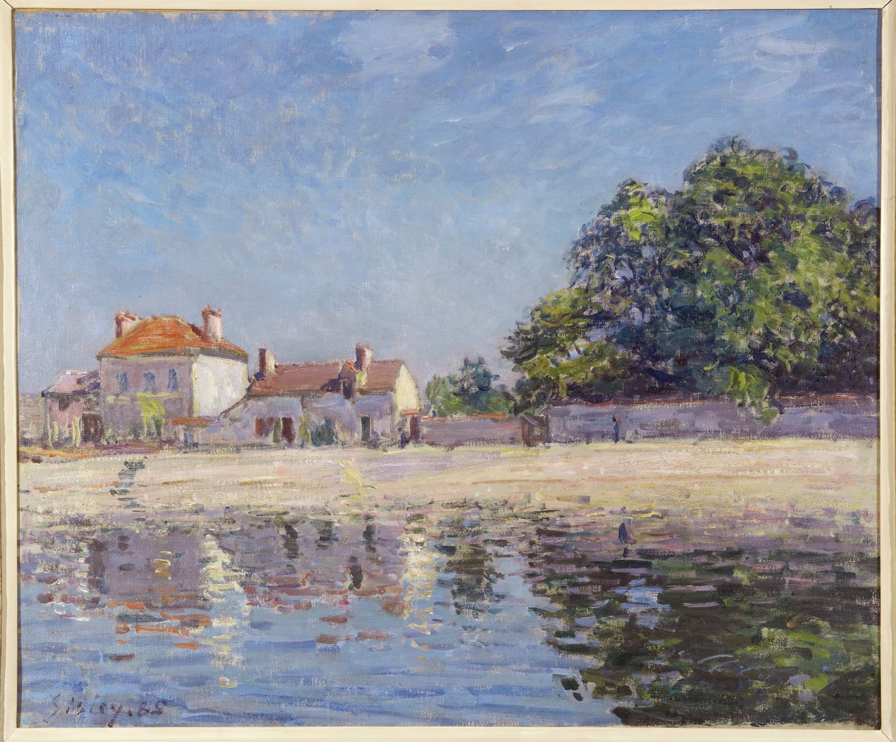 Oevers van de Loing, Saint-Mammes door Alfred Sisley