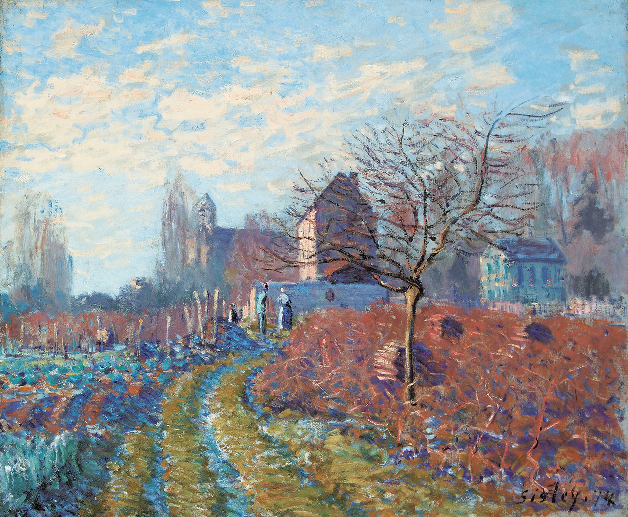 Gelee Blanche - Zomer van Sint-Maarten, 1874 door Alfred Sisley