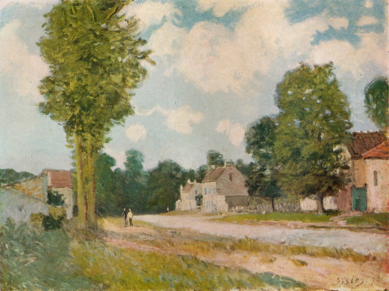 De Weg naar Versailles, 19e eeuw, 1929 door Alfred Sisley