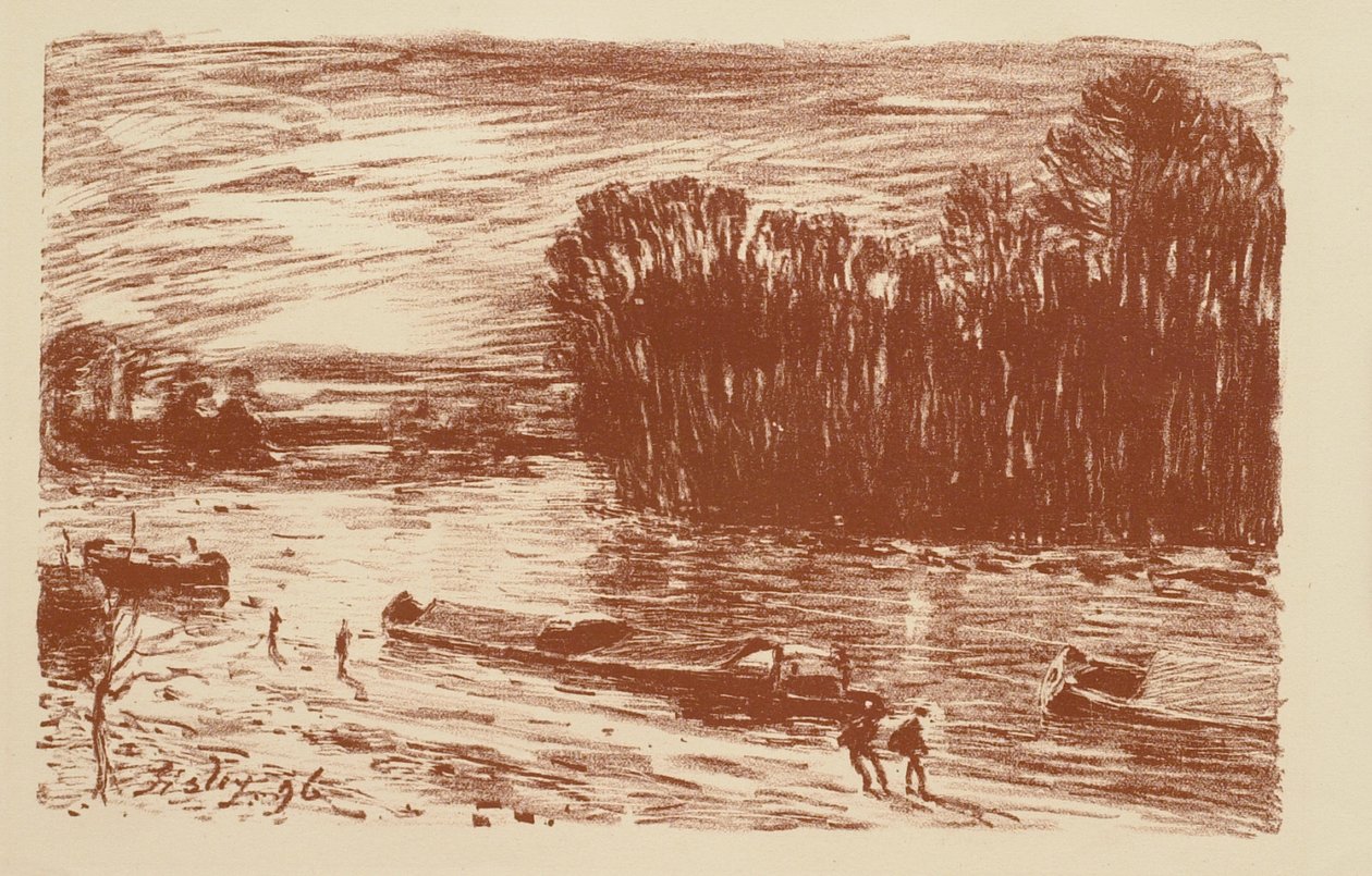 De Loing bij St. Mammès door Alfred Sisley