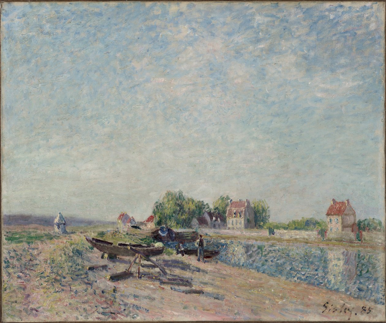 Saint-Mammès, Loing Kanaal door Alfred Sisley