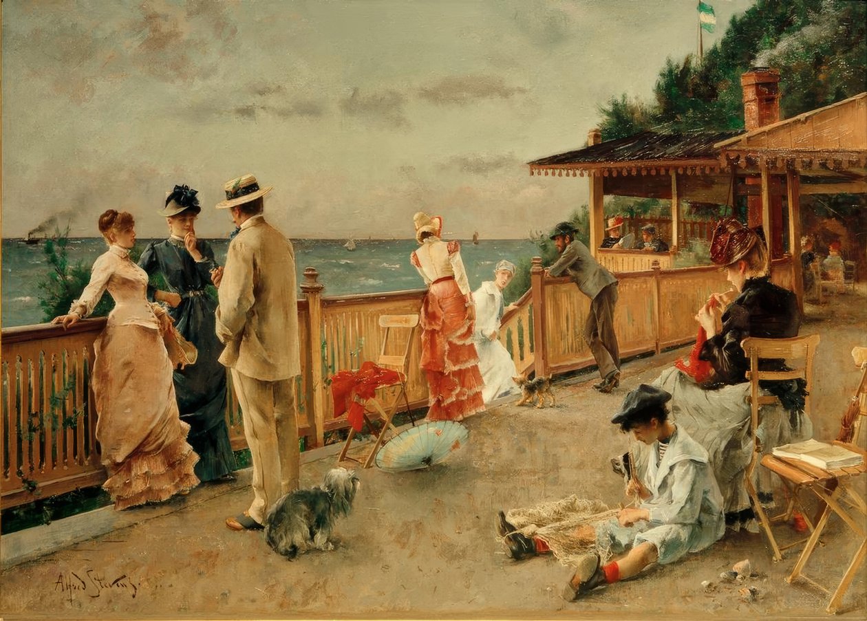 A. Stevens, Villa des Falaises, Sainte-Adresse door Alfred Emile Stevens