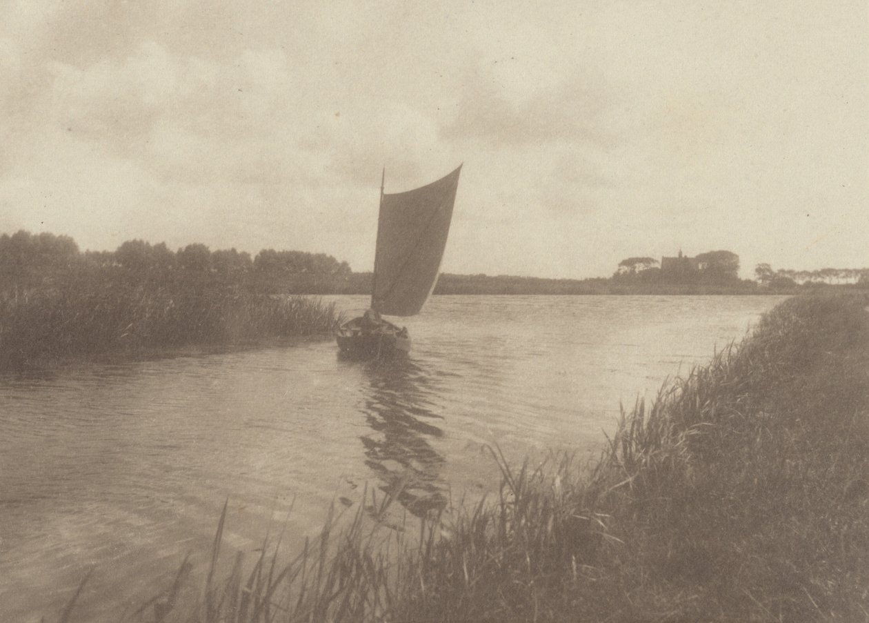 Een Nederlandse waterweg door Alfred Stieglitz