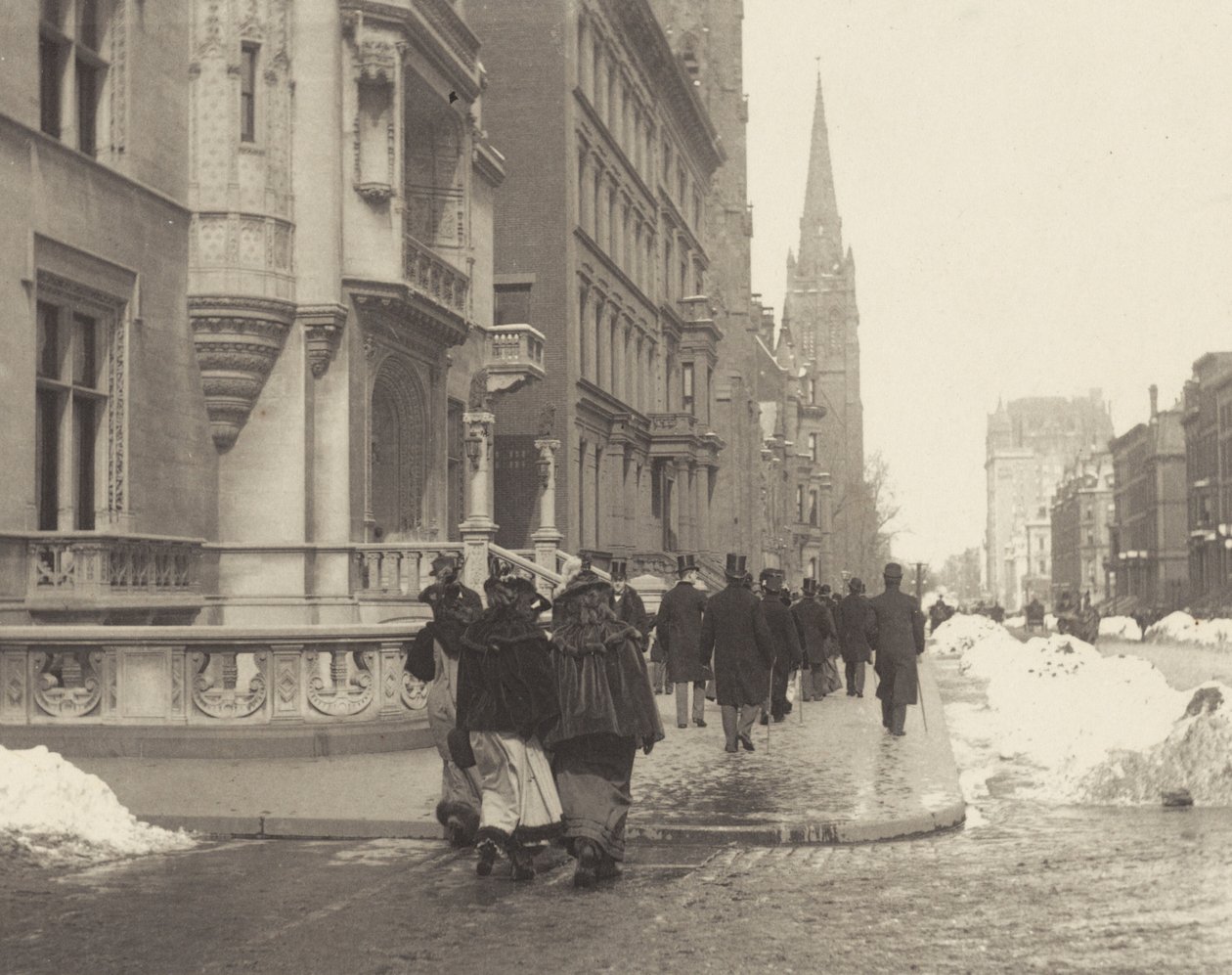 Een zondagochtend, New York door Alfred Stieglitz