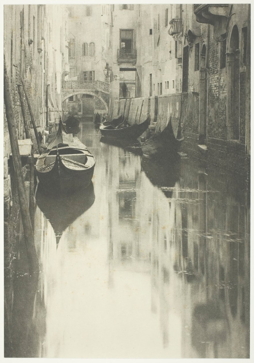 Een Venetiaans Kanaal, 1894, gedrukt 1897 door Alfred Stieglitz
