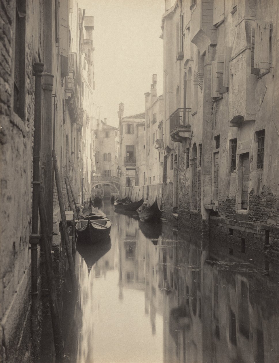 Een straat in Venetië door Alfred Stieglitz
