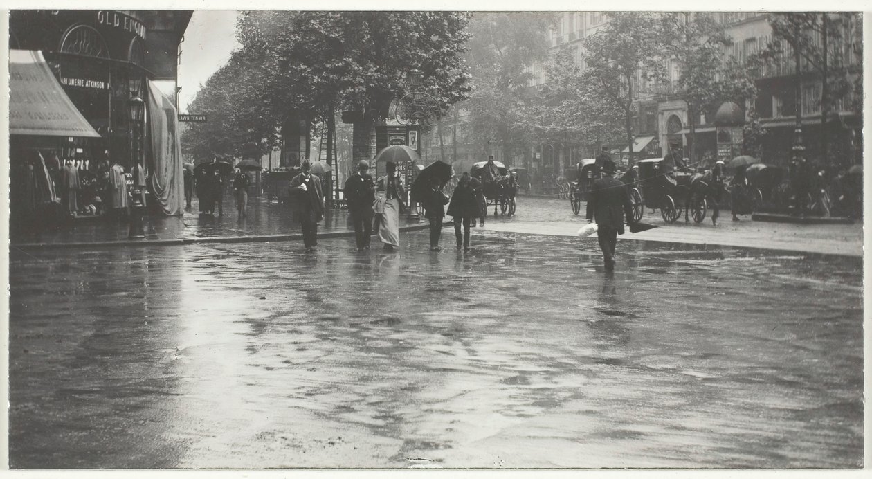 Een natte dag op de boulevard, Parijs, 1894, gedrukt 191832 door Alfred Stieglitz