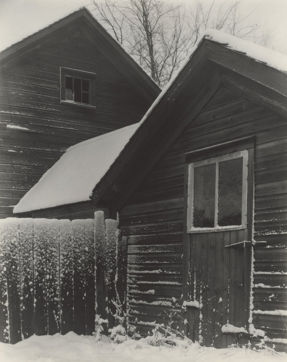 Kinderen  Sneeuw door Alfred Stieglitz