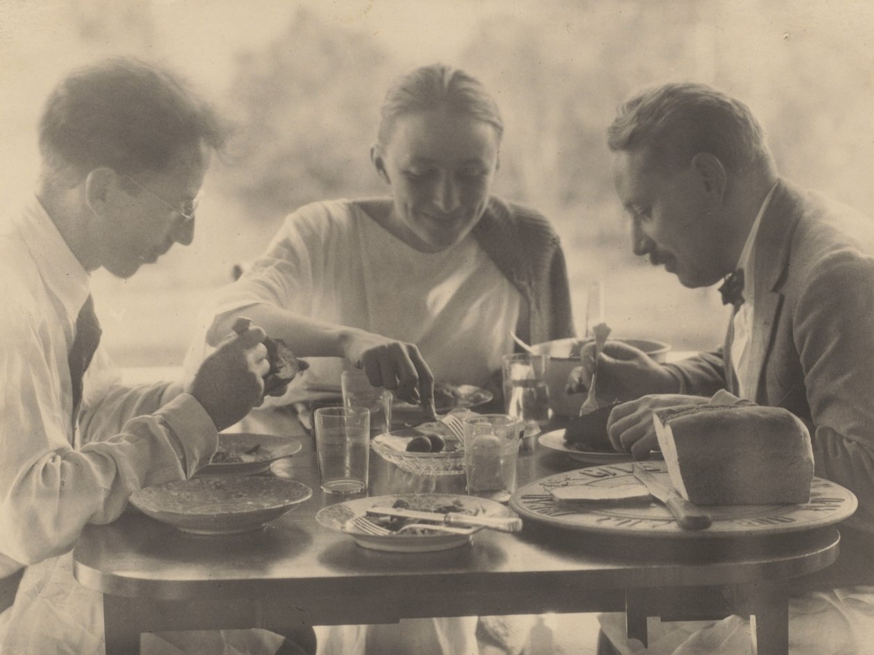 Charles Duncan, Georgia O’Keeffe en Paul Rosenfeld door Alfred Stieglitz