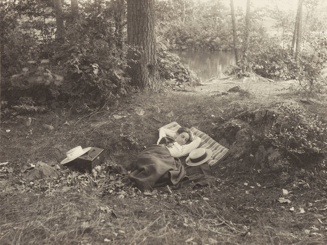Emmy Obermeyer, Tea Island, Lake George door Alfred Stieglitz