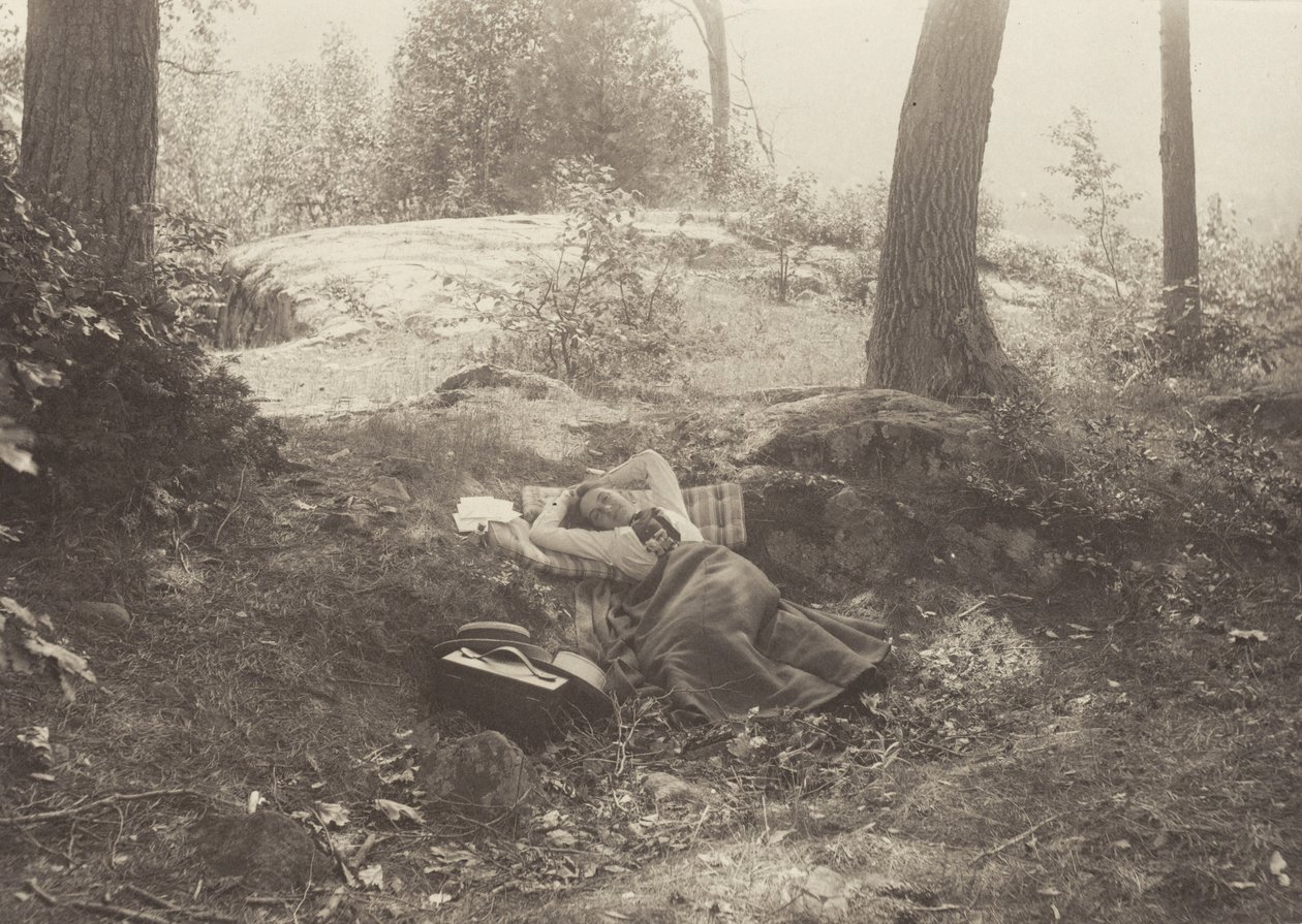 Emmy Obermeyer, Tea Island, Lake George door Alfred Stieglitz