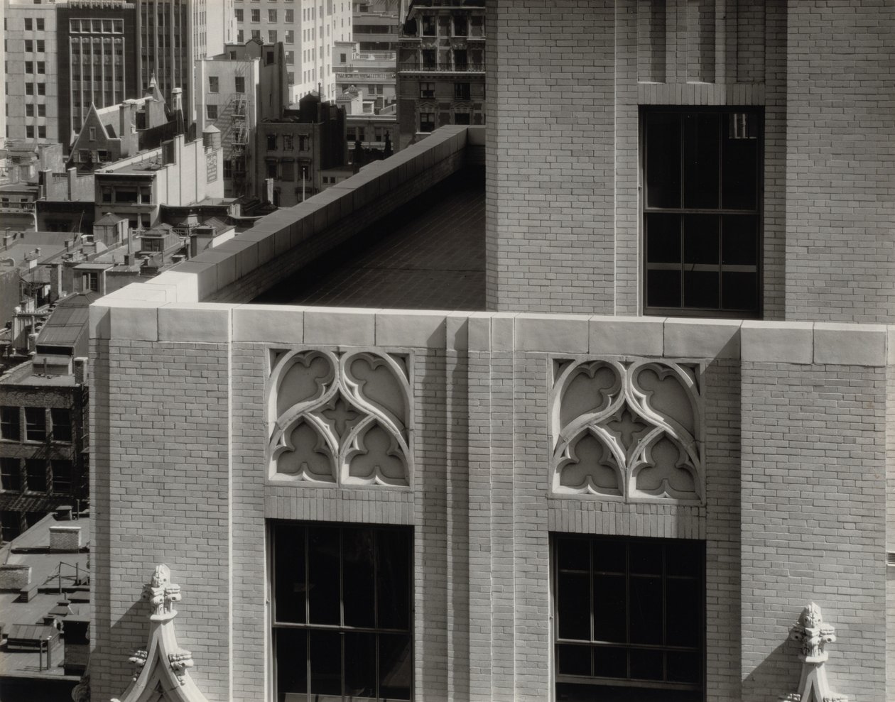 Vanuit mijn raam bij An American Place, noord door Alfred Stieglitz