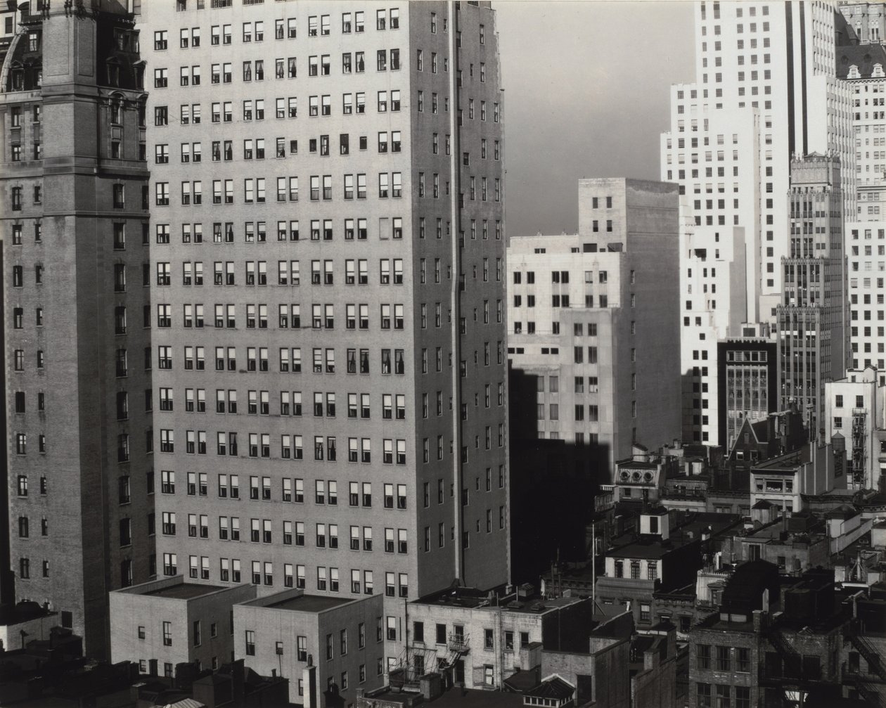 Vanuit mijn raam bij An American Place, noord door Alfred Stieglitz