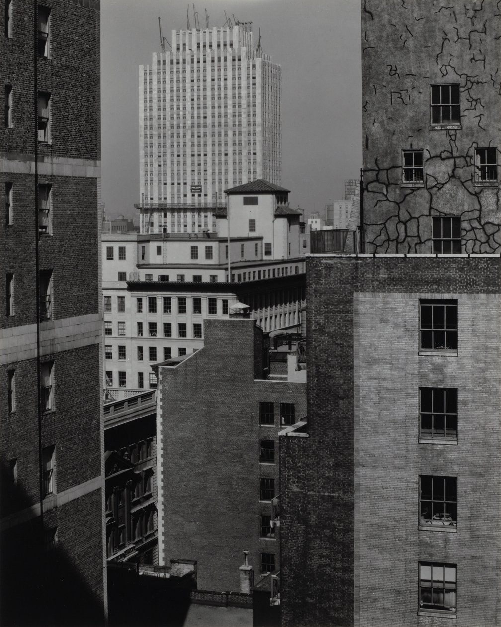 Vanuit mijn raam bij An American Place, Zuidwesten door Alfred Stieglitz
