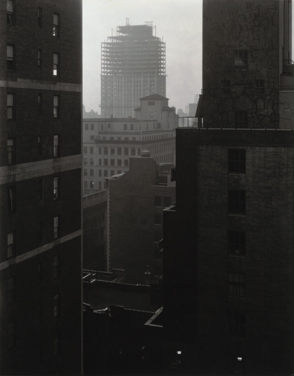 Vanuit mijn raam bij An American Place, zuidwesten door Alfred Stieglitz