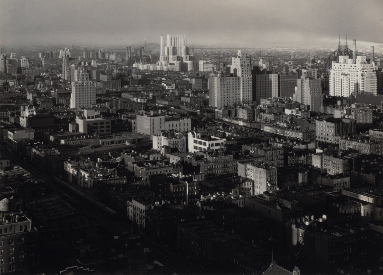 Vanuit mijn raam in het Shelton, Noordoost door Alfred Stieglitz