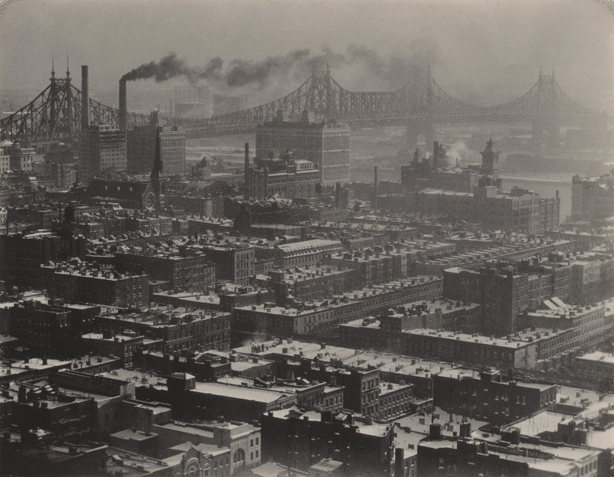 Vanuit kamer „3003“ - The Shelton, New York, blik naar het noordoosten door Alfred Stieglitz