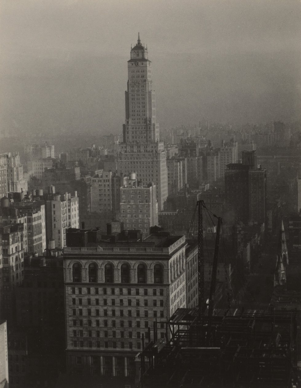 Vanuit The Shelton, New York, 30e verdieping — uitzicht naar het noorden door Alfred Stieglitz