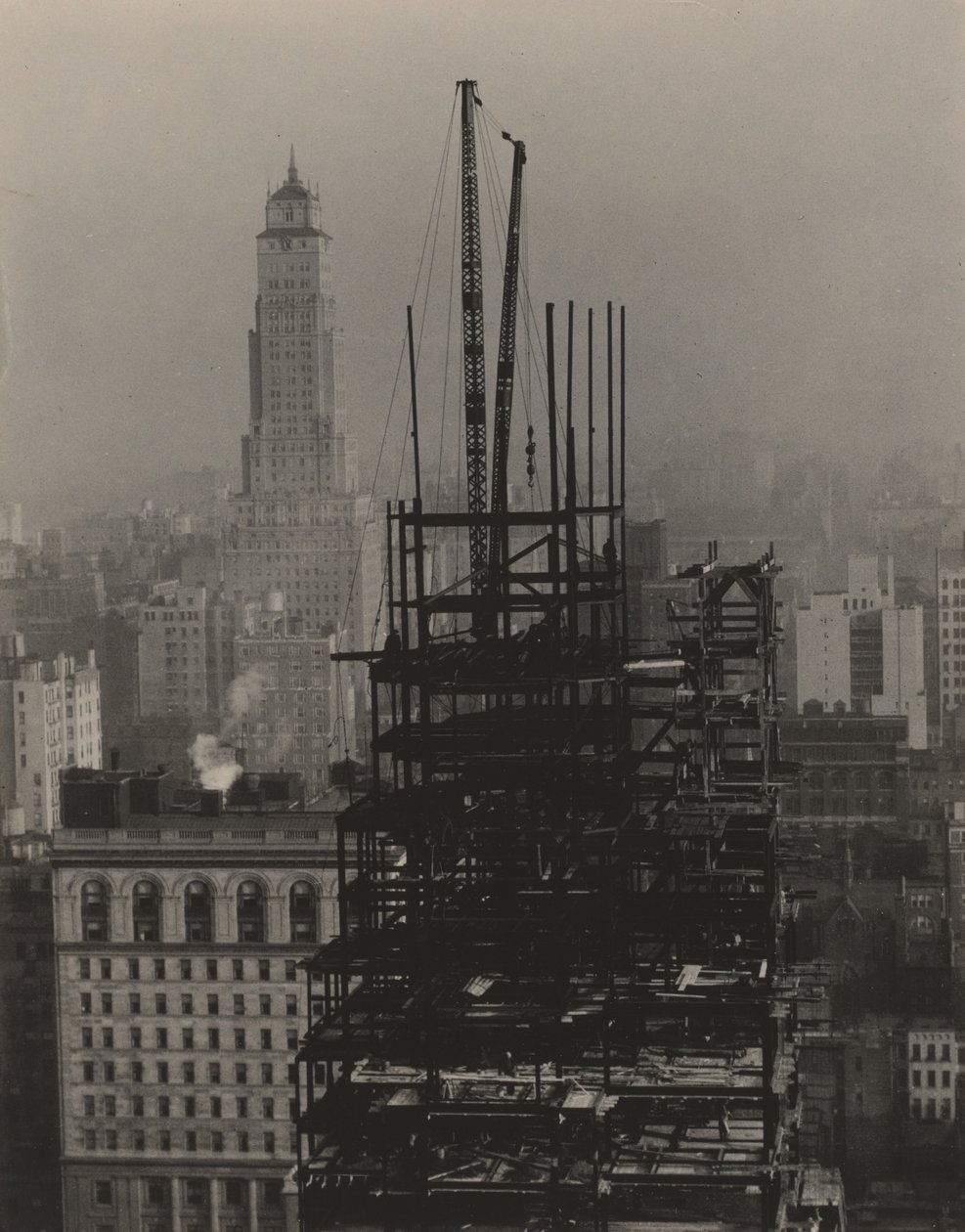 Vanuit Shelton, New York, 30e verdieping, kijkend naar het noorden door Alfred Stieglitz