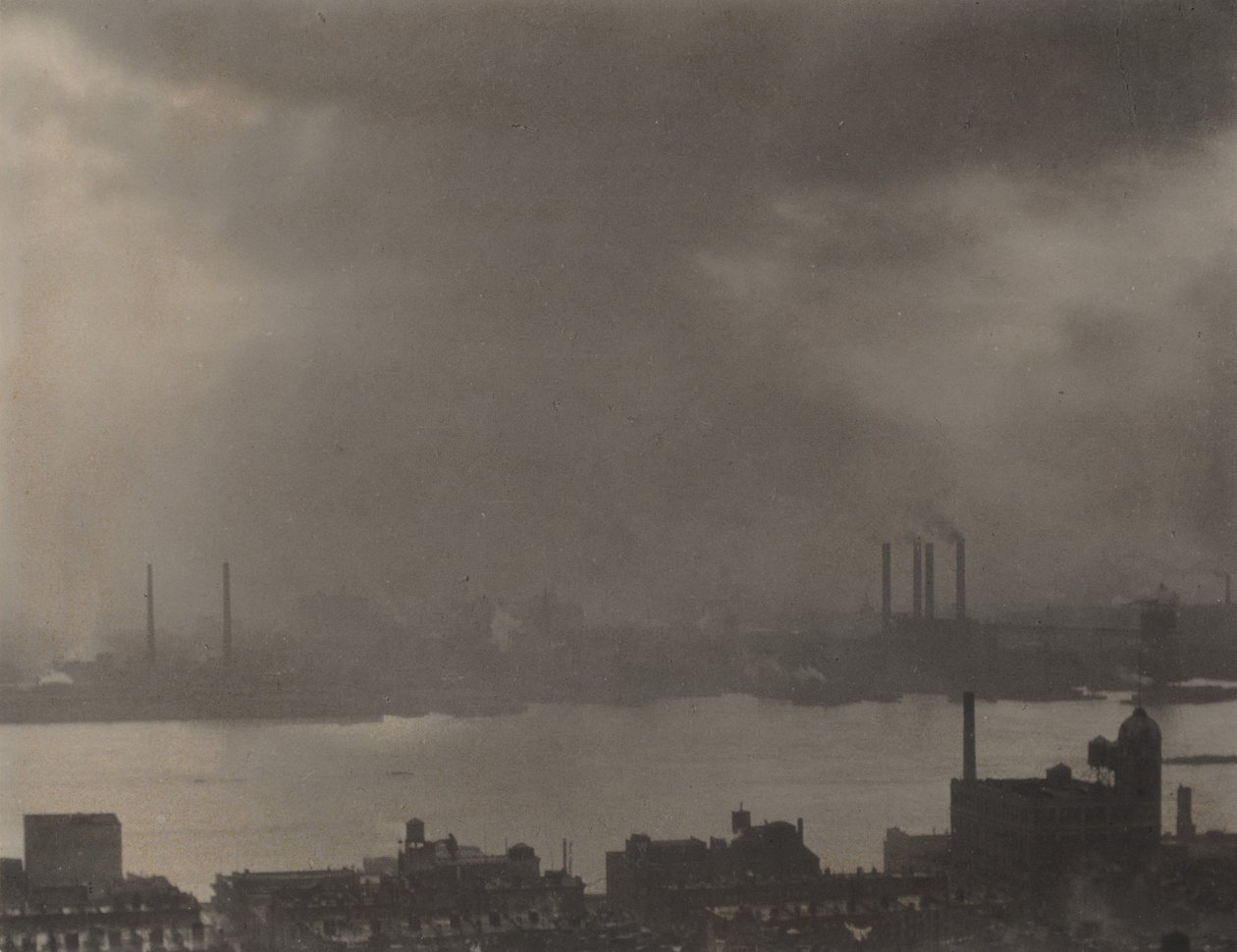 Vanuit Shelton, New York, met het oog op het oosten door Alfred Stieglitz