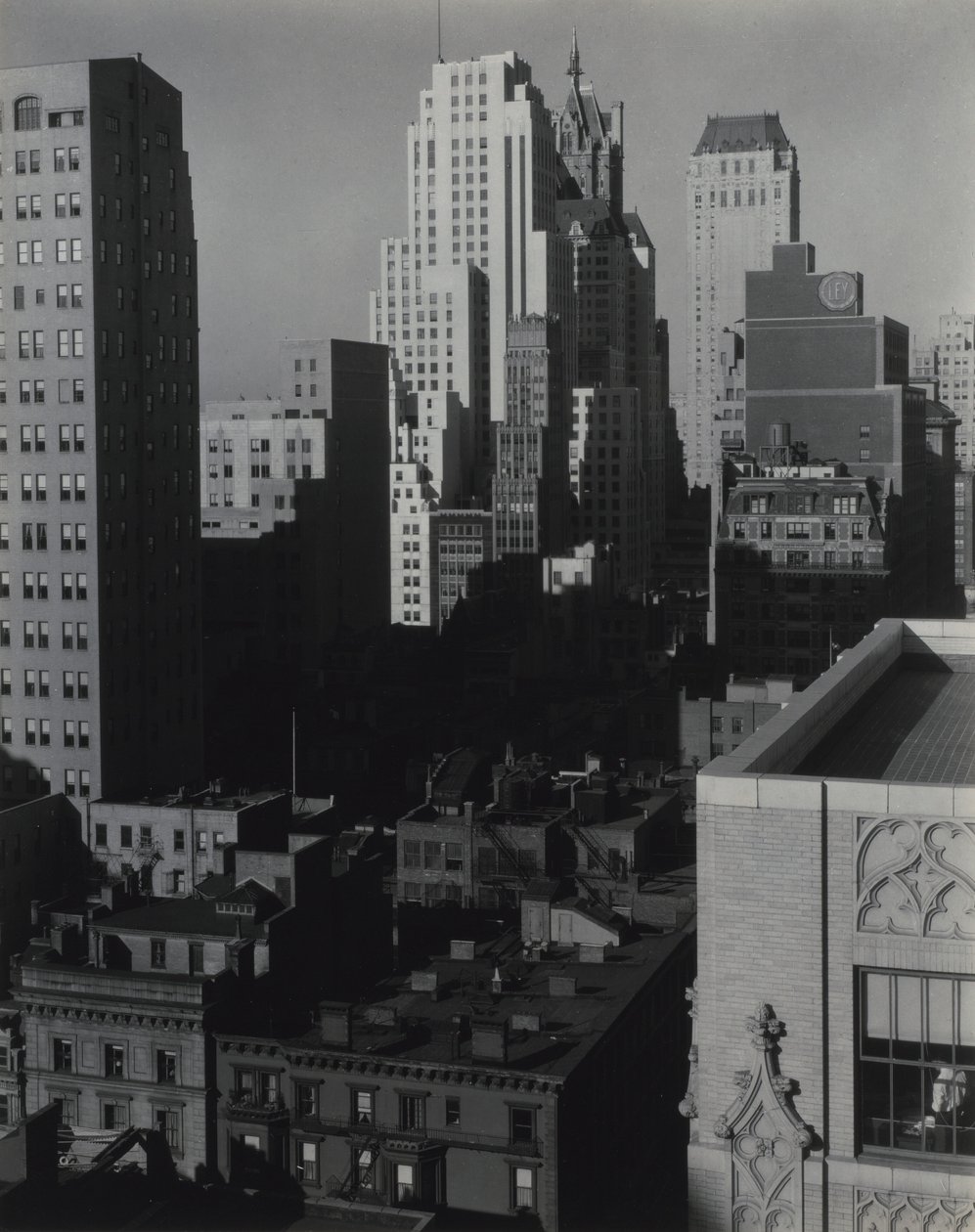 New York vanuit An American Place door Alfred Stieglitz