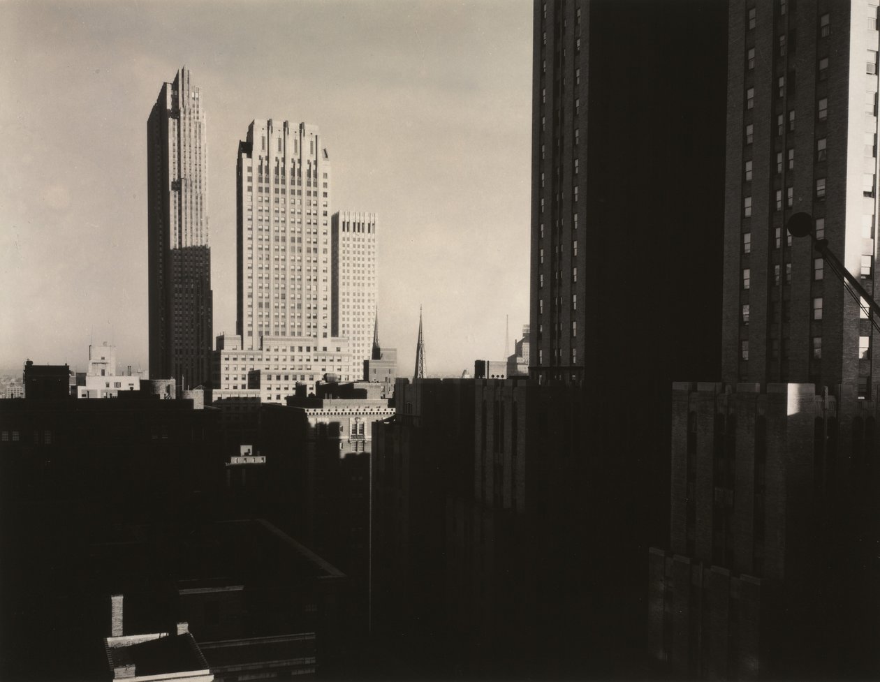 New York vanuit de Shelton door Alfred Stieglitz