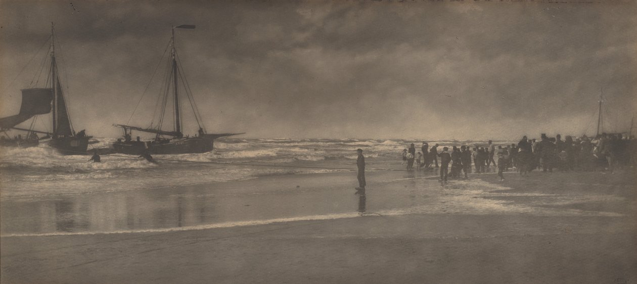 De aanleg van de boten door Alfred Stieglitz