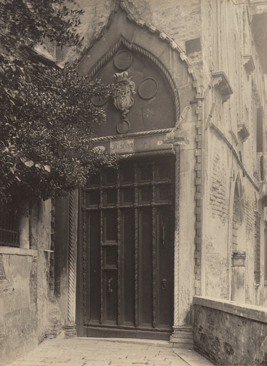 Venetiaanse deuropening door Alfred Stieglitz