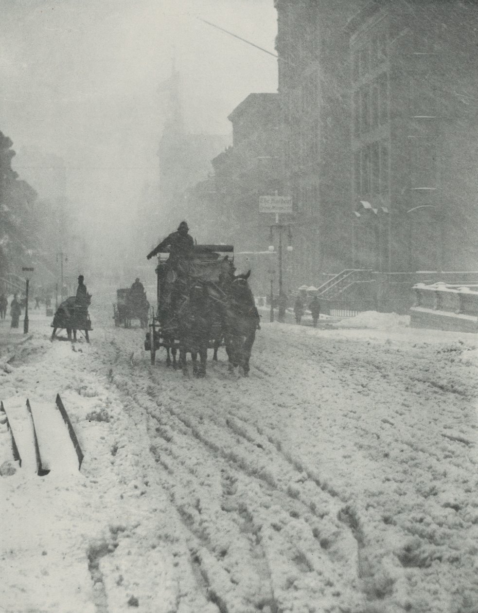 Winter, Fifth Avenue door Alfred Stieglitz