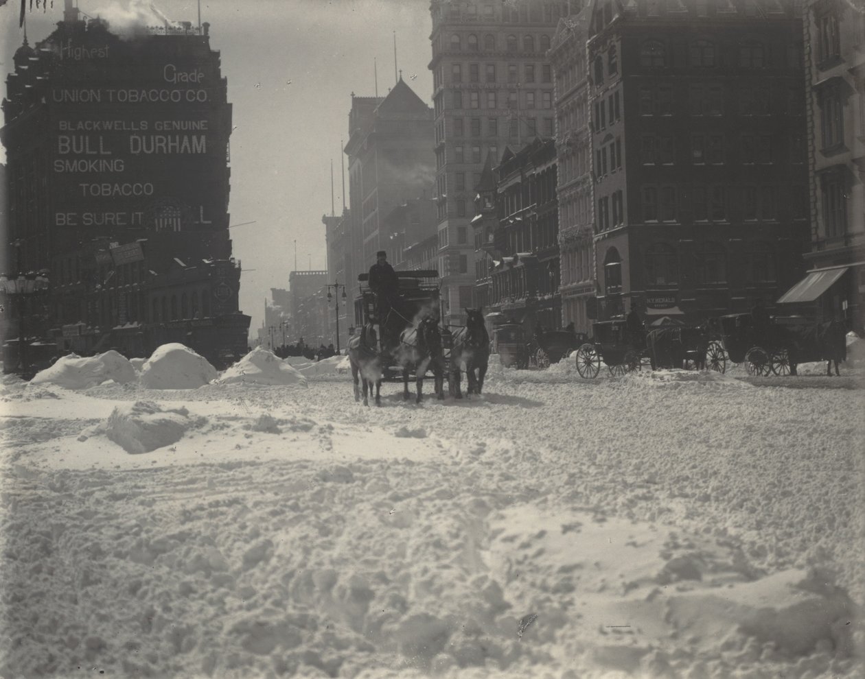 Winter, New York door Alfred Stieglitz