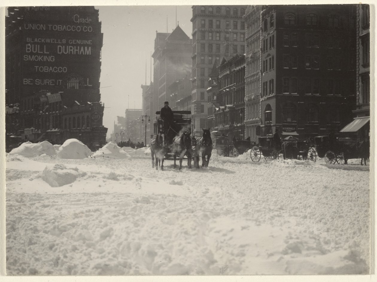 Winter, New York door Alfred Stieglitz