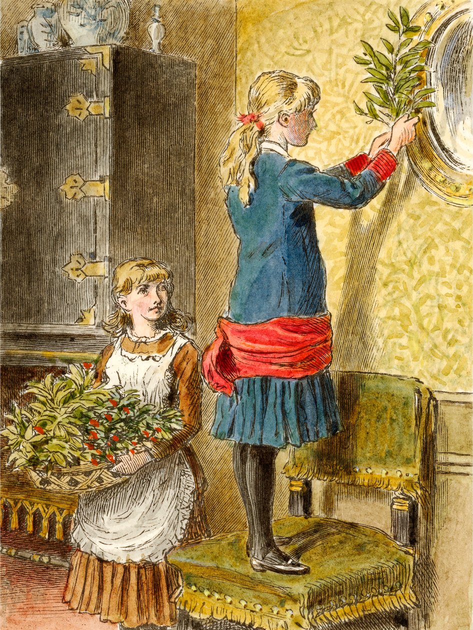 Versieren voor Kerstmis door Alfred W Cooper