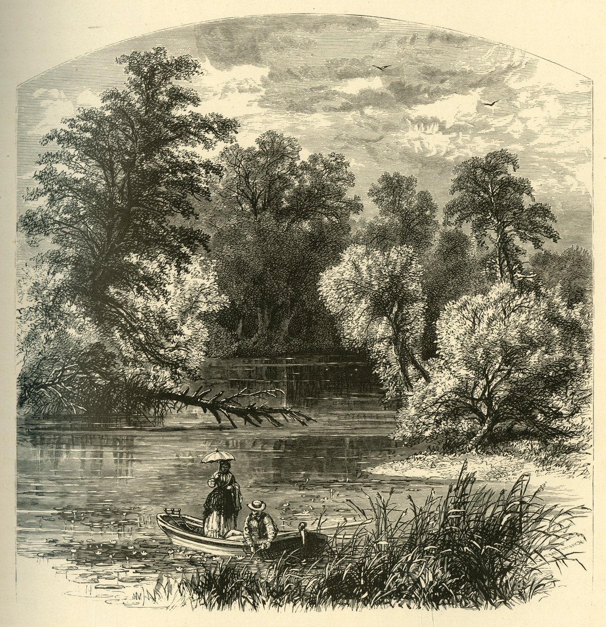 Groep eilandjes, 1874 door Alfred Rudolph Waud